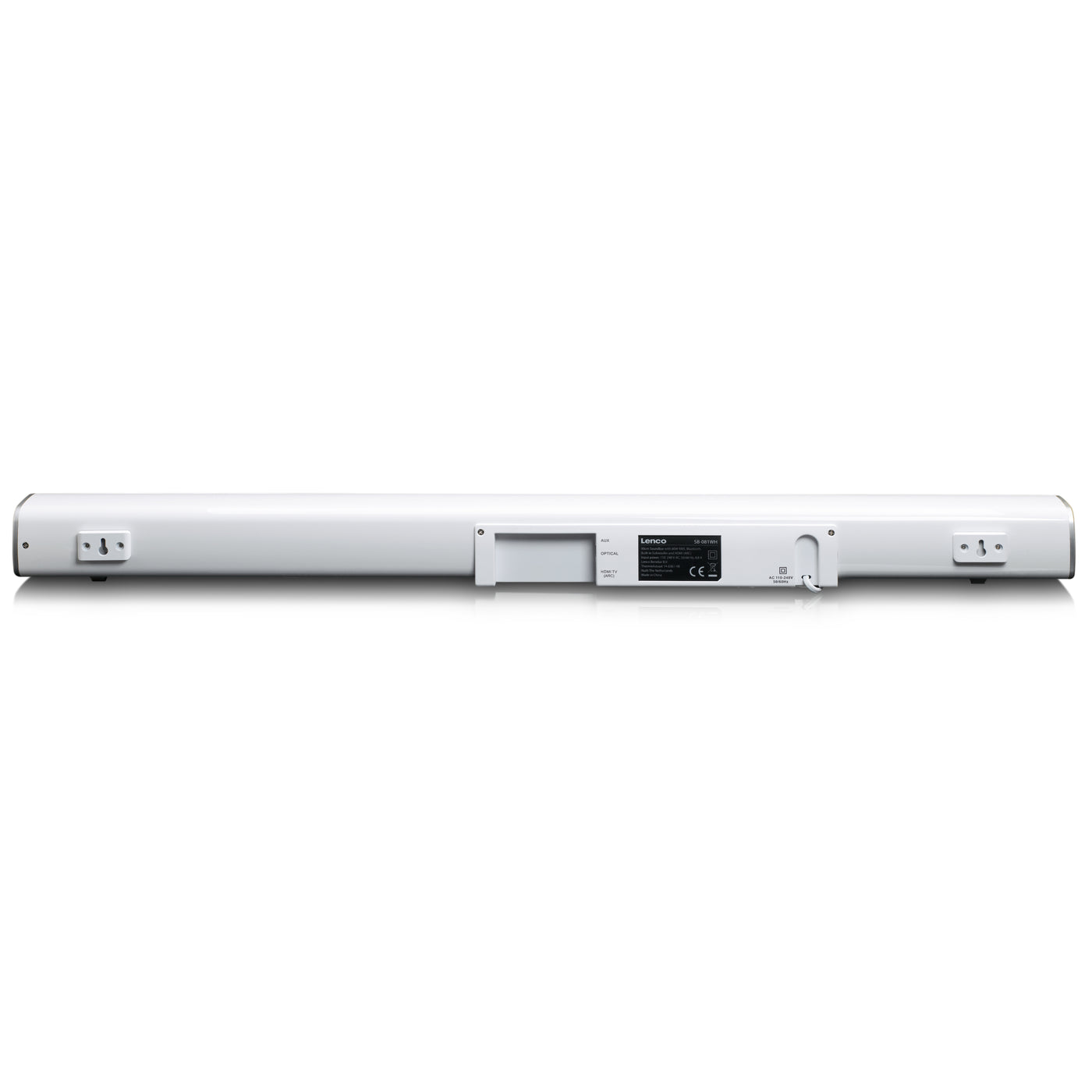 Lenco SB-01 - 90 cm Soundbar 80w Bluetooth with USB and HDMI Built-in Subwoofer - White