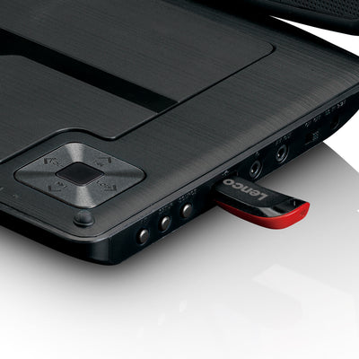 LENCO DVP-947BK - 9" DVD player - USB - Bluetooth® headphone - Black