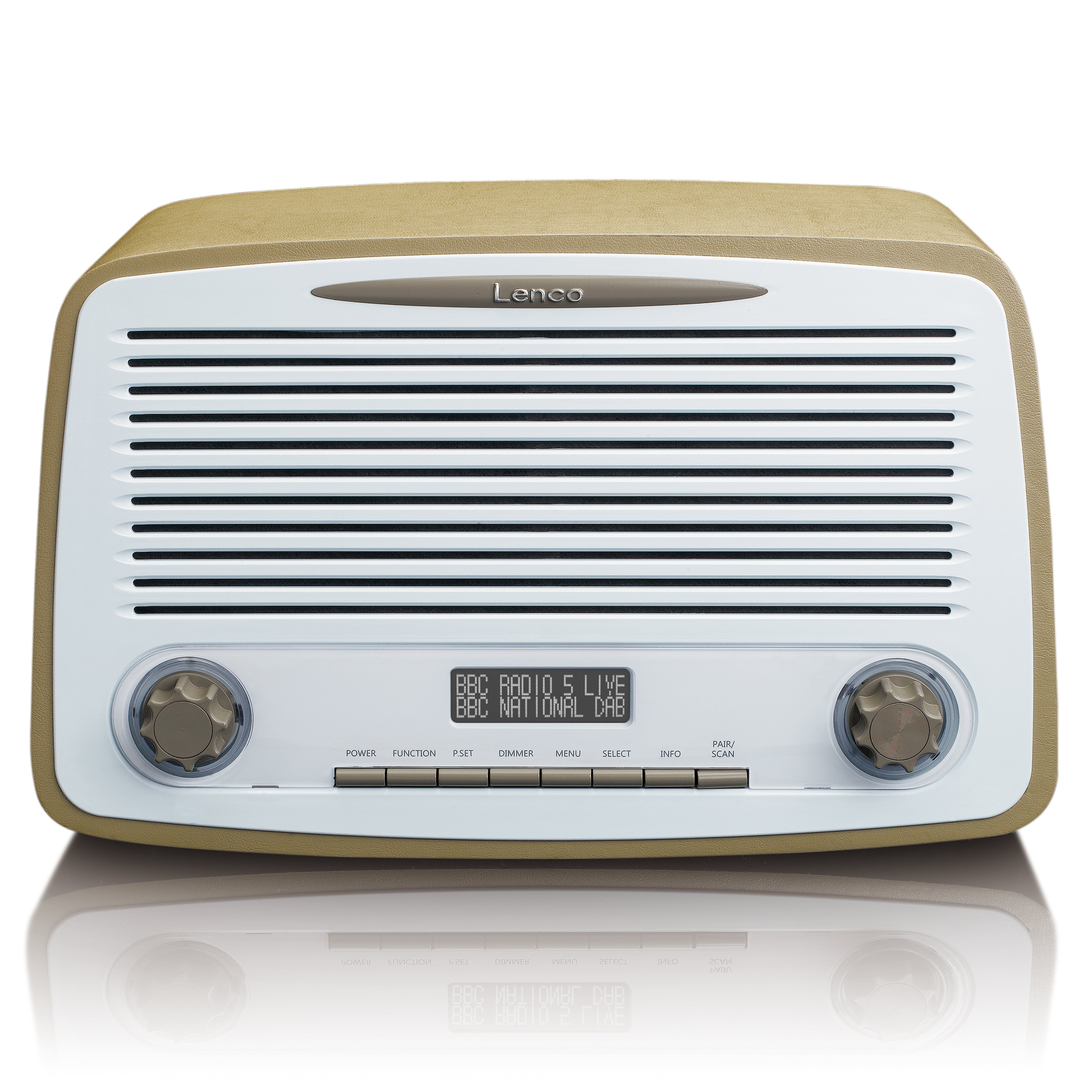DAB+ – input Alarm with and F Radio - LENCO DAR-012TP Lenco-Catalog AUX FM Bluetooth®,