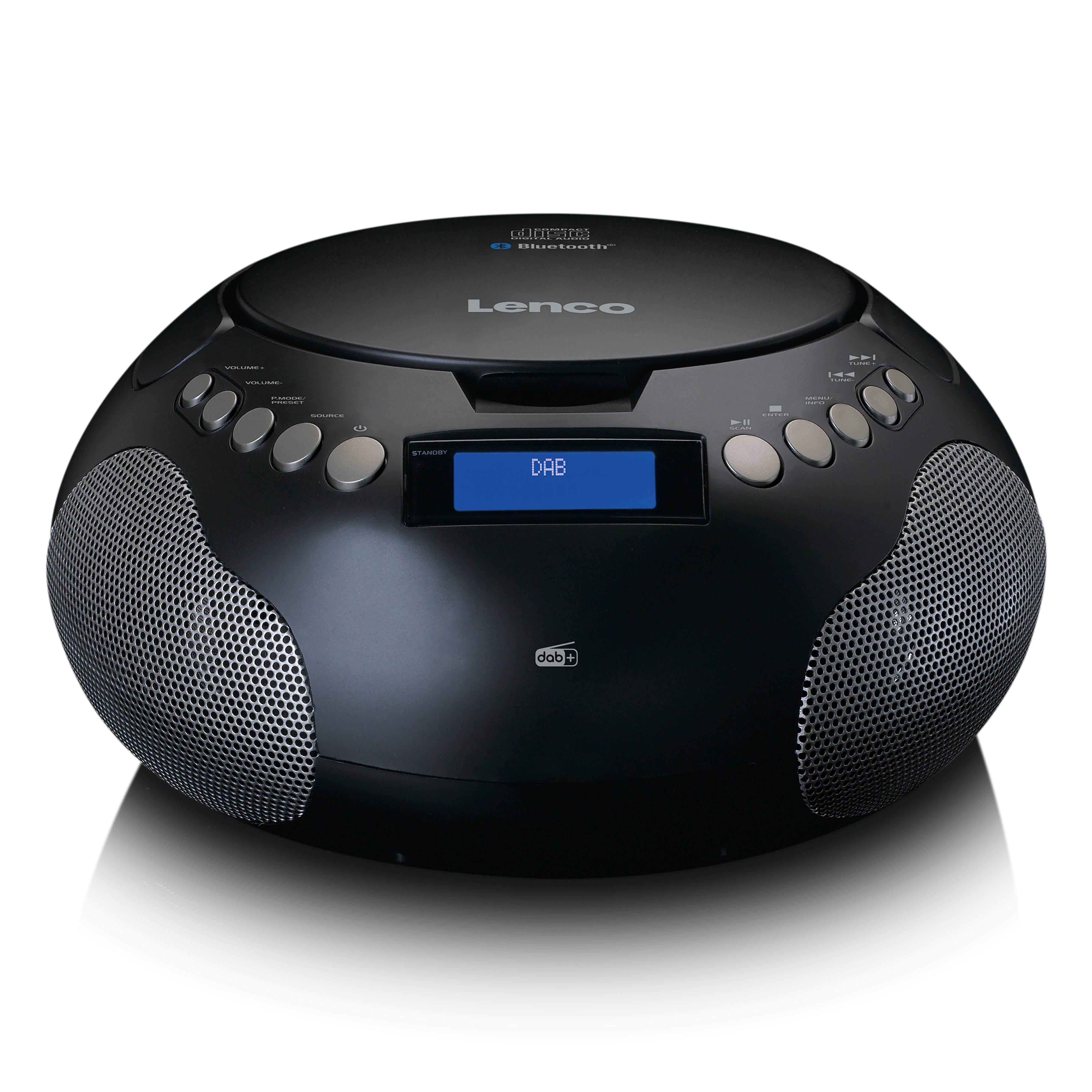 LENCO SCD-341BK - Boombox with DAB+/ FM radio and Bluetooth® – Lenco-Catalog | Digitalradios (DAB+)