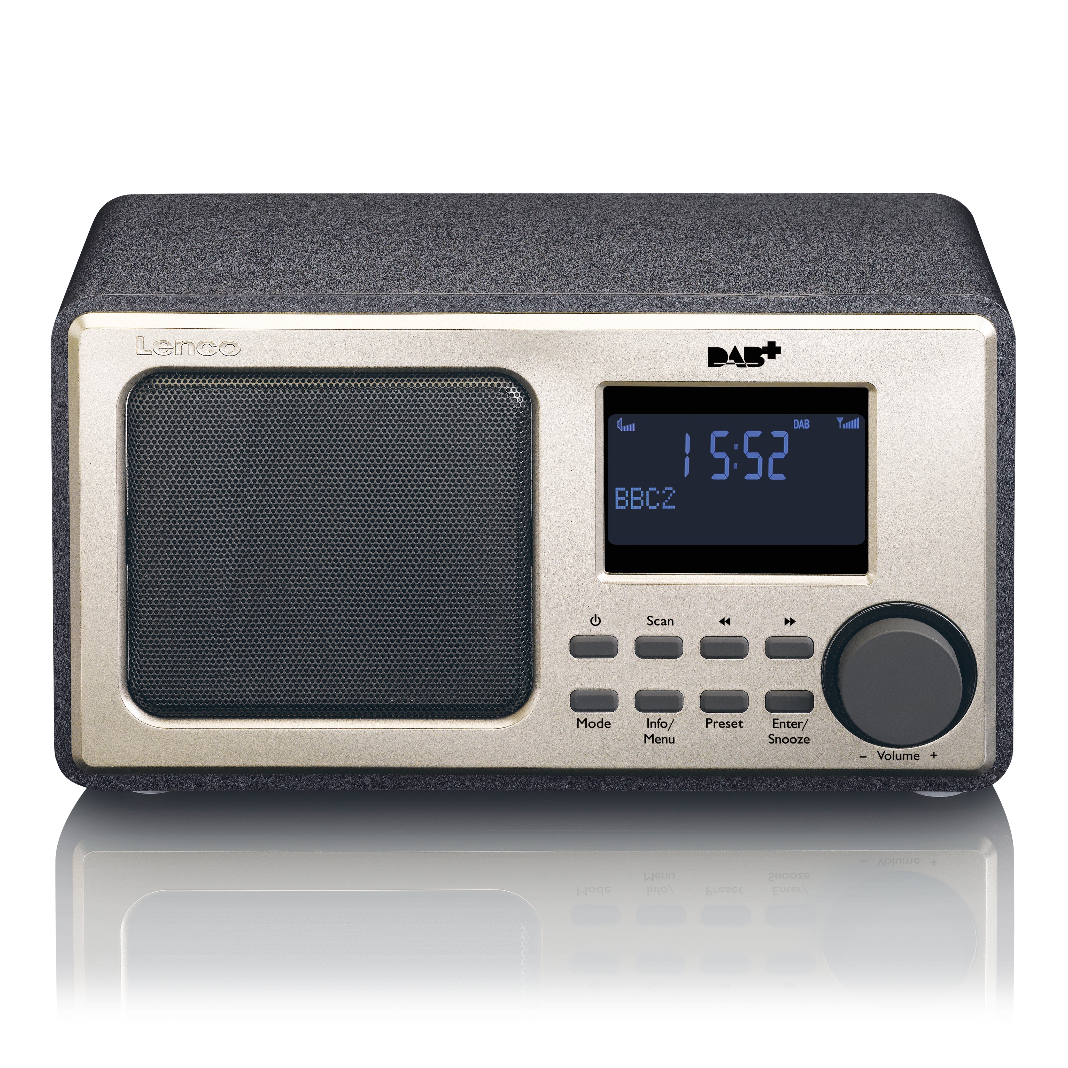 LENCO DAR-010BK - DAB+ FM Radio with AUX-input and Alarm Function - Bl –  Lenco-Catalog