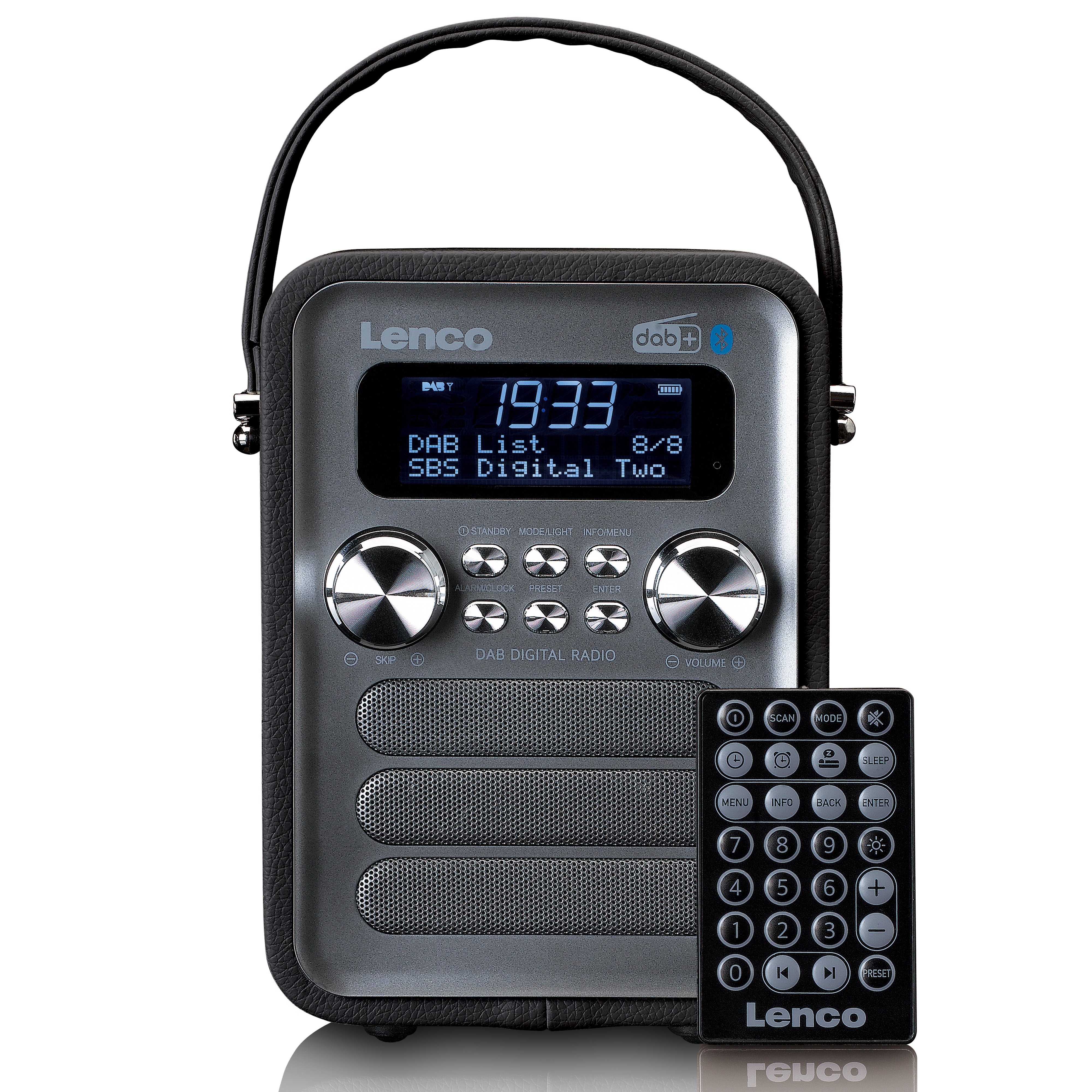 LENCO PDR-051BKSI - Portable DAB+ FM Radio with Bluetooth® and AUX-inp –  Lenco-Catalog | Digitalradios (DAB+)