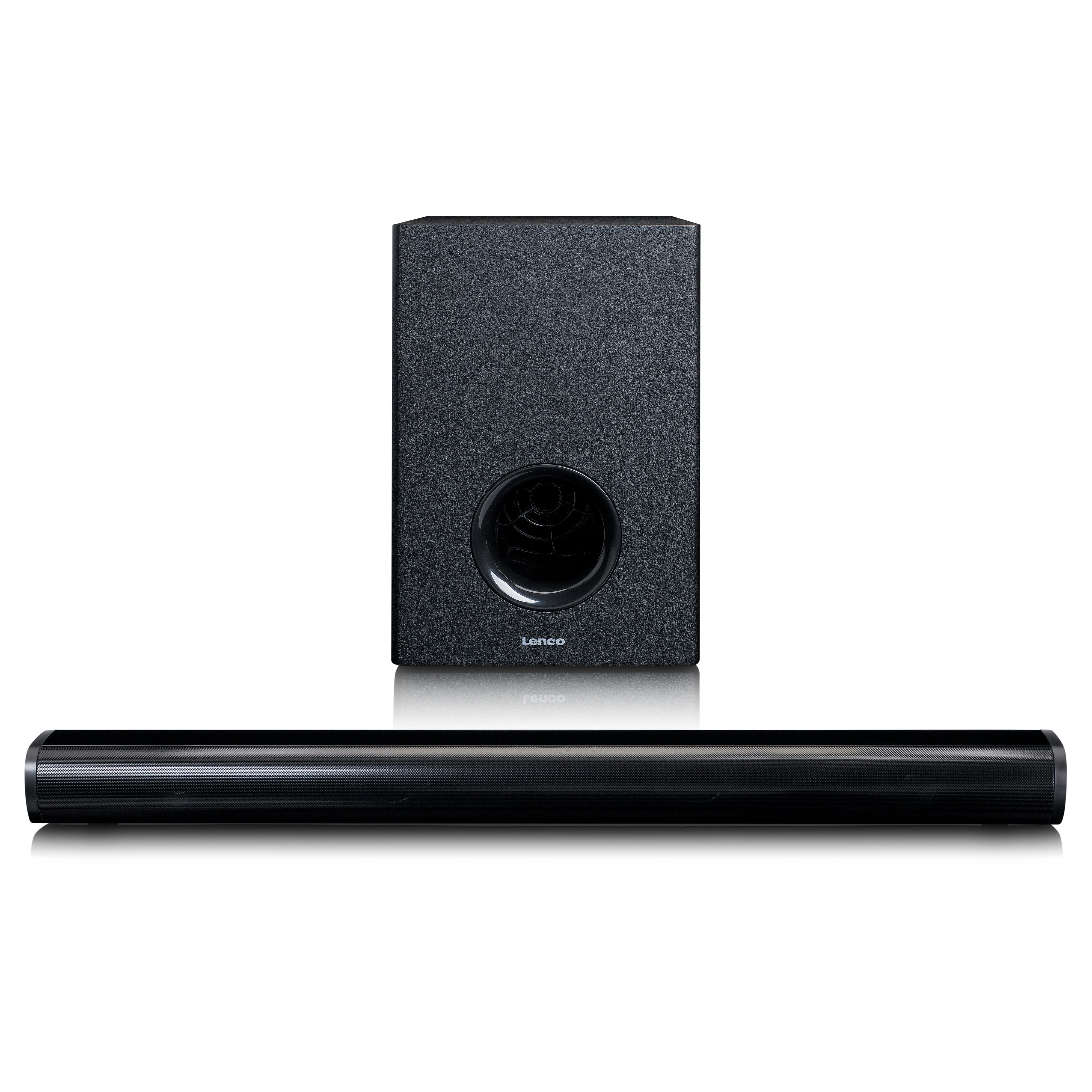 wireless soundbar SBW-801BK with LENCO Lenco-Catalog Black – subwoofer - Bluetooth® -