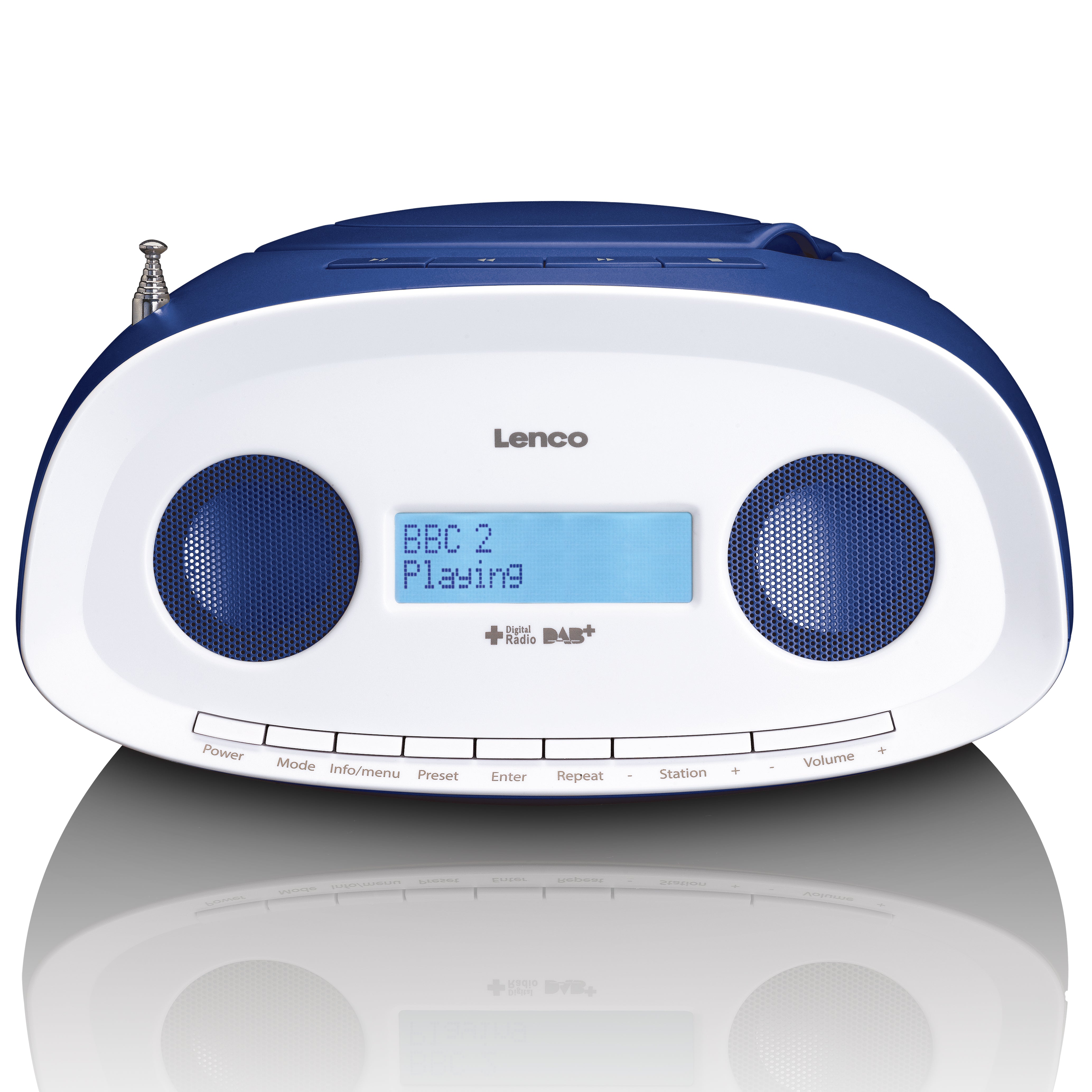 LENCO SCD-69BU - DAB+, FM boombox with CD, MP3, USB - Blue