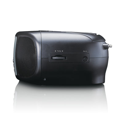 LENCO SCD-860BK - Przenośne radio DAB+/FM z Bluetooth®, odtwarzaczem CD i dużym kolorowym wyświetlaczem LCD - Czarny