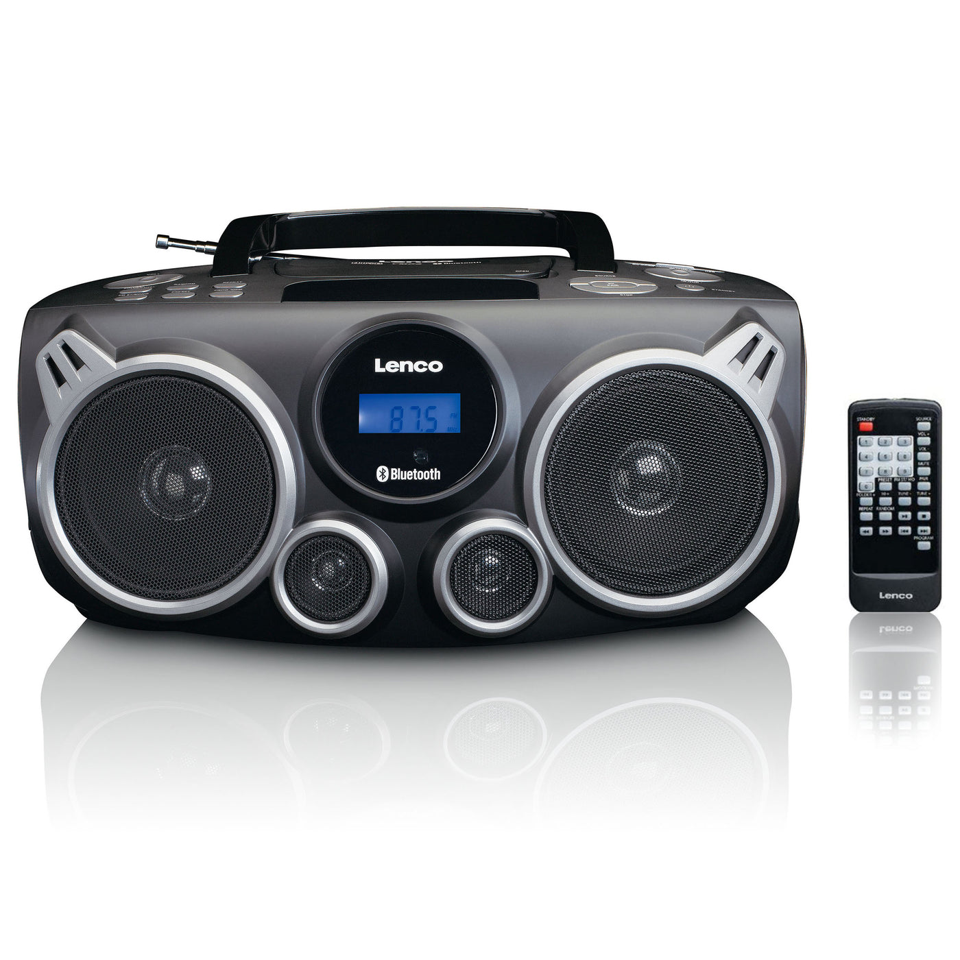 CD Player, DAB+ / DAB Radio, HiFi System, Portable Bluetooth Speaker, 10W  Fast Qi Wireless Charger, iPhone and Android, FM Radio, USB Port, MP3  Player