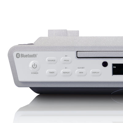 LENCO KCR-150SI - Radio kuchenne FM z odtwarzaczem CD i Bluetooth® - Srebrny