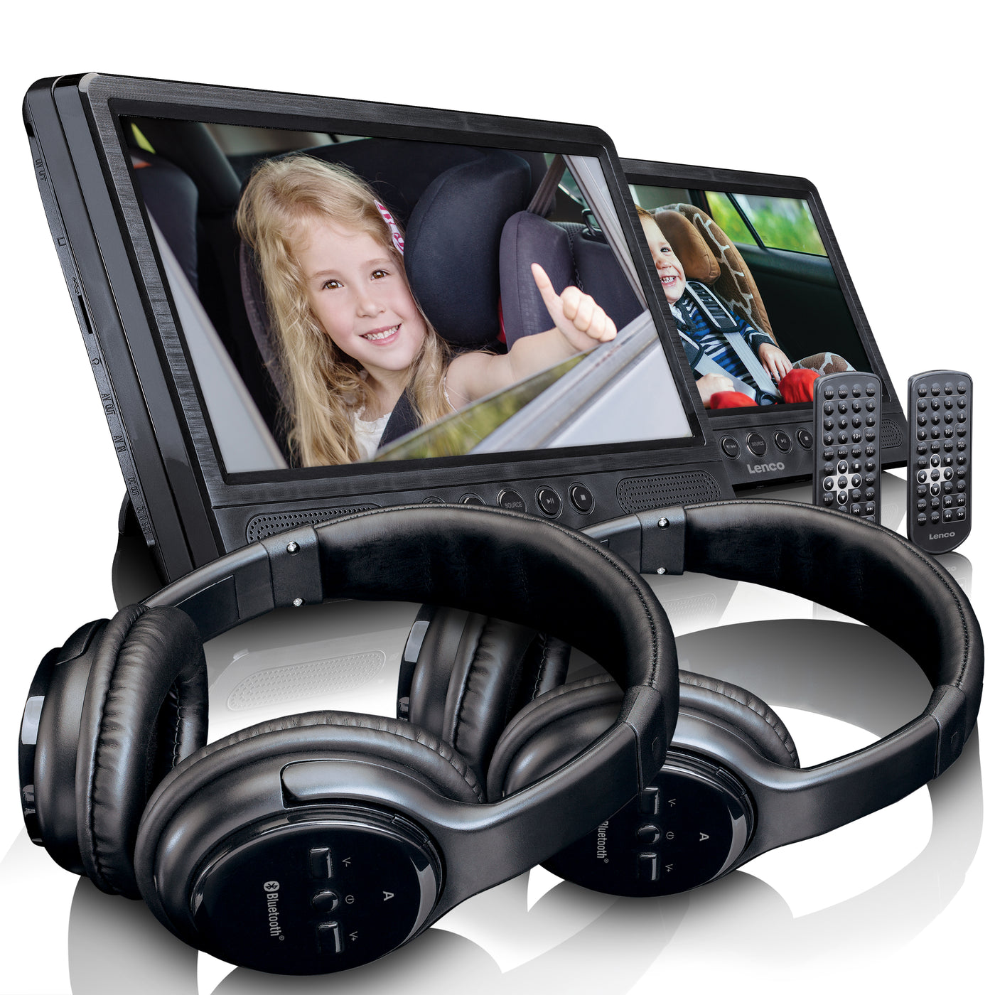 LENCO DVP-1047, Przenośny odtwarzacz DVD – 10 cali – słuchawki Bluetooth®