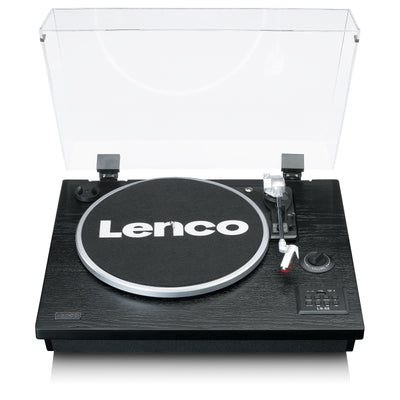 LENCO LS-55BK - Gramofon z Bluetooth®, koderem USB MP3, głośnikami - Czarny