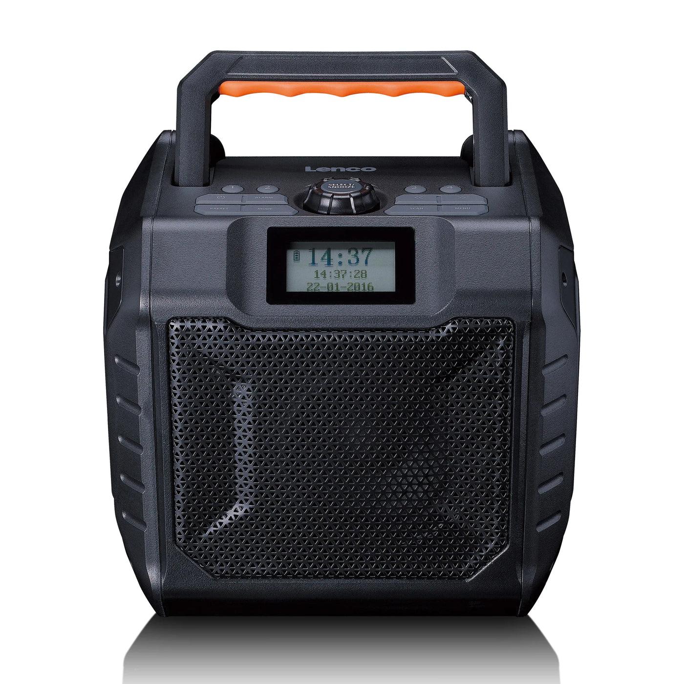 LENCO ODR-160GY – Powerful Portable Outdoor DAB+/FM Radio with Bluetooth® – IPX5 Water-Resistant – Grey