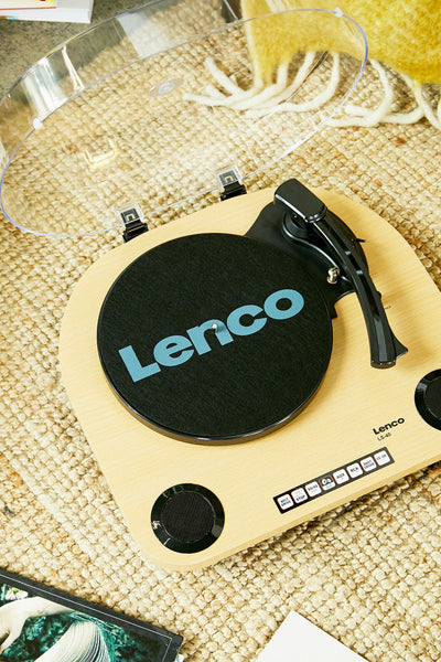 LENCO LS-40WD - Gramofon z wbudowanymi głośnikami - Drewno
