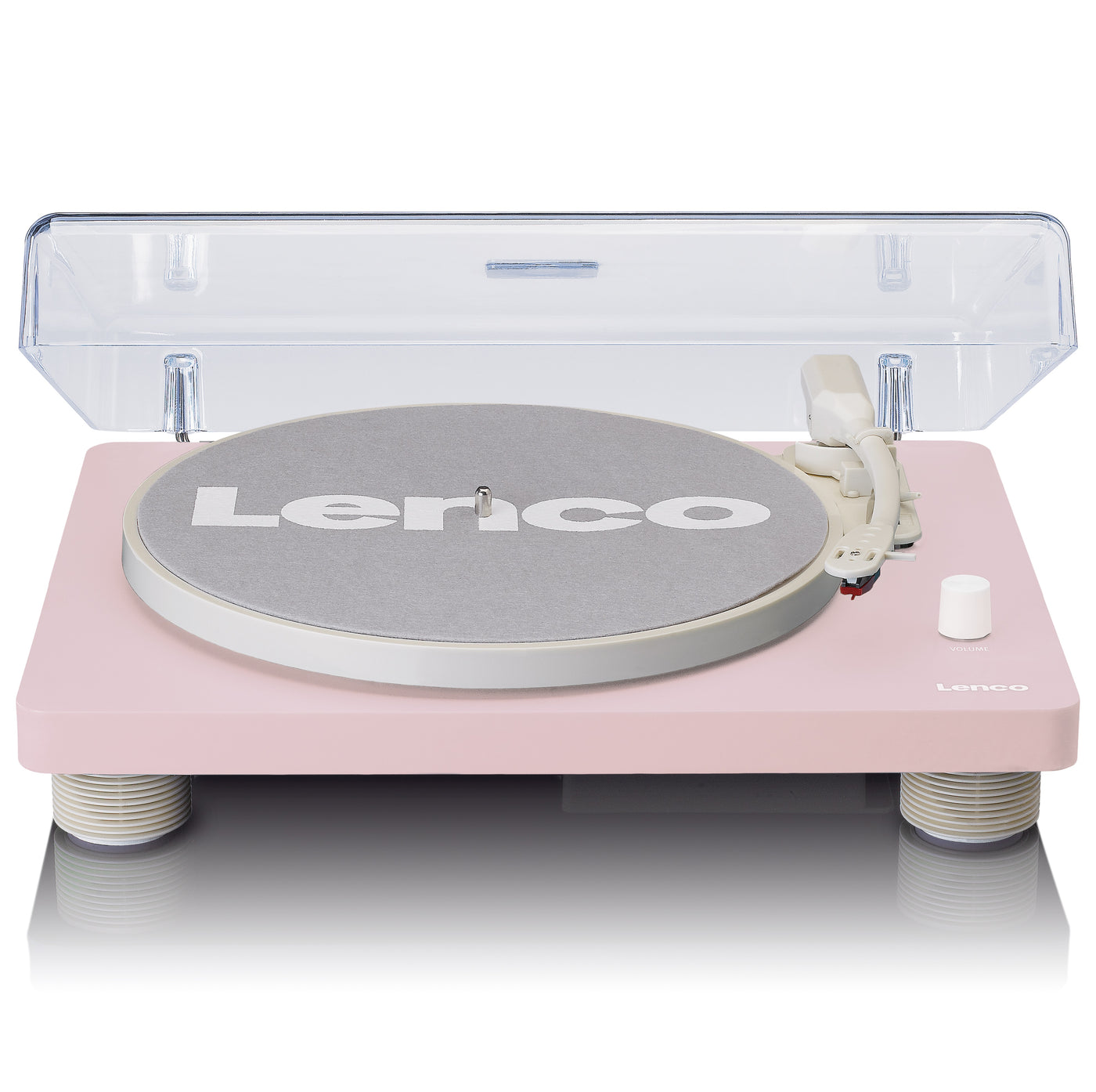 LENCO LS-50PK - Gramofon z wbudowanymi głośnikami Kodowanie USB - Różowy