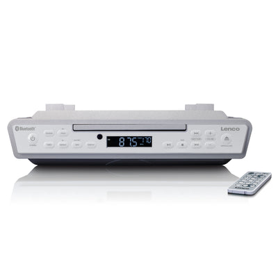 LENCO KCR-150SI - Radio kuchenne FM z odtwarzaczem CD i Bluetooth® - Srebrny