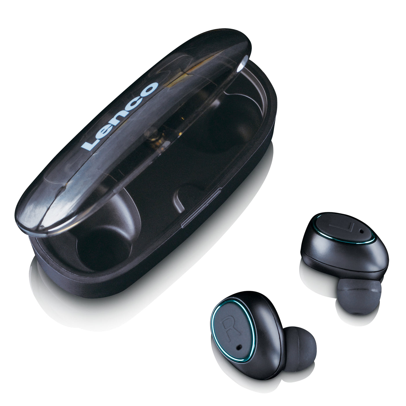LENCO EPB-410BK Słuchawki Bluetooth® IPX4 TWS z Powerbankiem - czarne