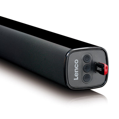 LENCO SB-080 BK - Listwa dźwiękowa 90 cm, 80 W, Bluetooth®, USB, HDMI z wbudowanym subwooferem - Czarny