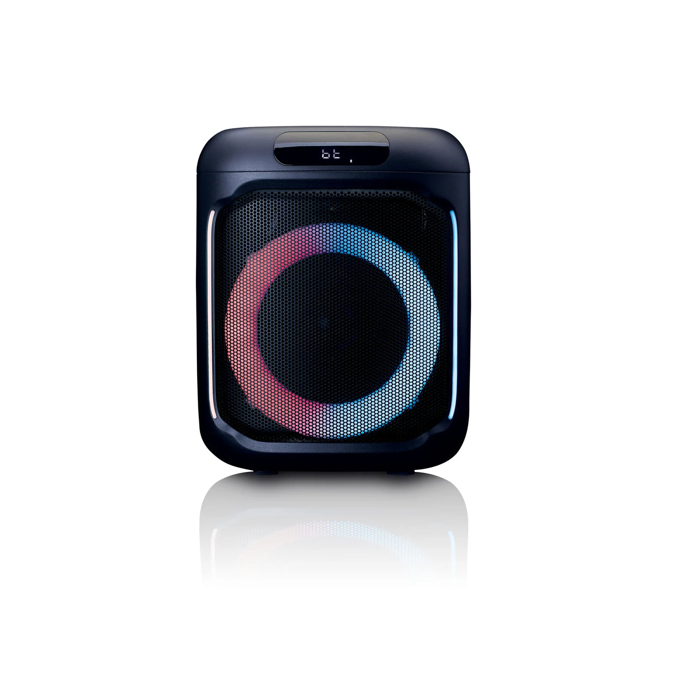 LENCO PA-101BK – Bluetooth® Party Speaker with LED Light Effects – 100W RMS, USB, 14-Hour Battery Life – Black