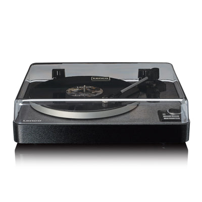 LENCO LBTA-165BK – Fully Automatic Turntable with Bluetooth® Streaming and Built-In Preamp – Metal Platter and Tonearm – Black