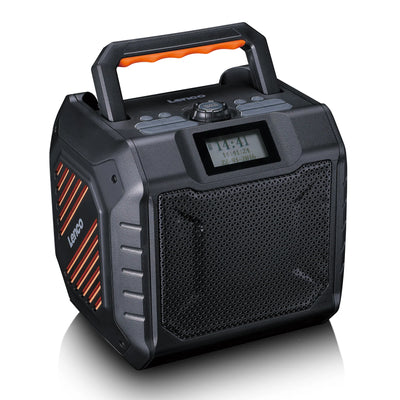 LENCO ODR-160GY – Powerful Portable Outdoor DAB+/FM Radio with Bluetooth® – IPX5 Water-Resistant – Grey