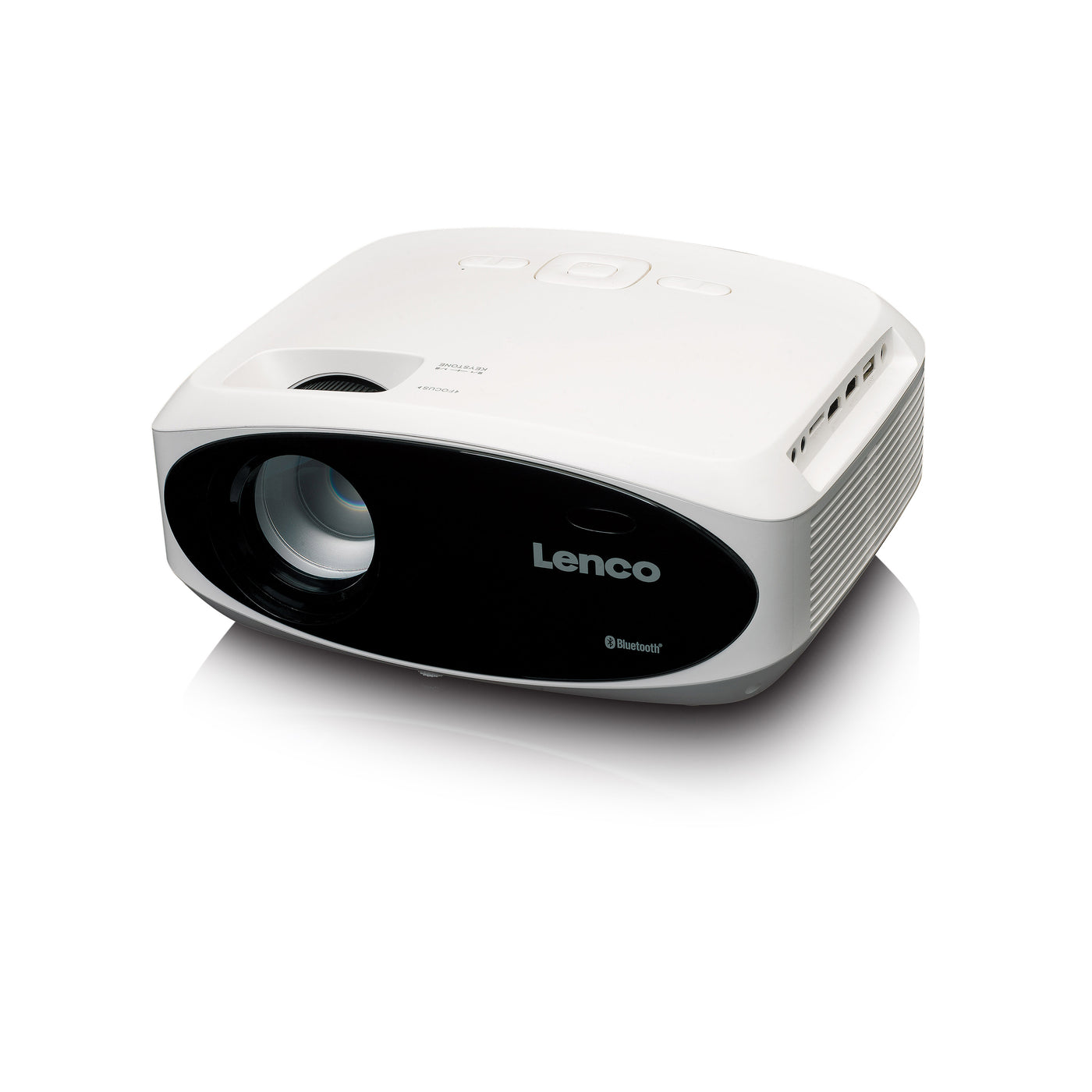 LENCO LPJ-900WH - 4K projector, bright and sharp with 250 Lumens, 510cm Projection - White