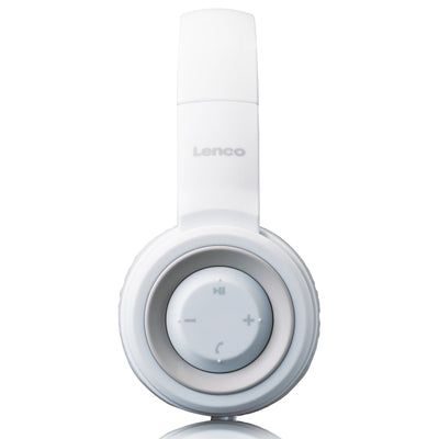 LENCO HPB-330WH - Słuchawki Bluetooth® - Bryzgoszczelne - Białe