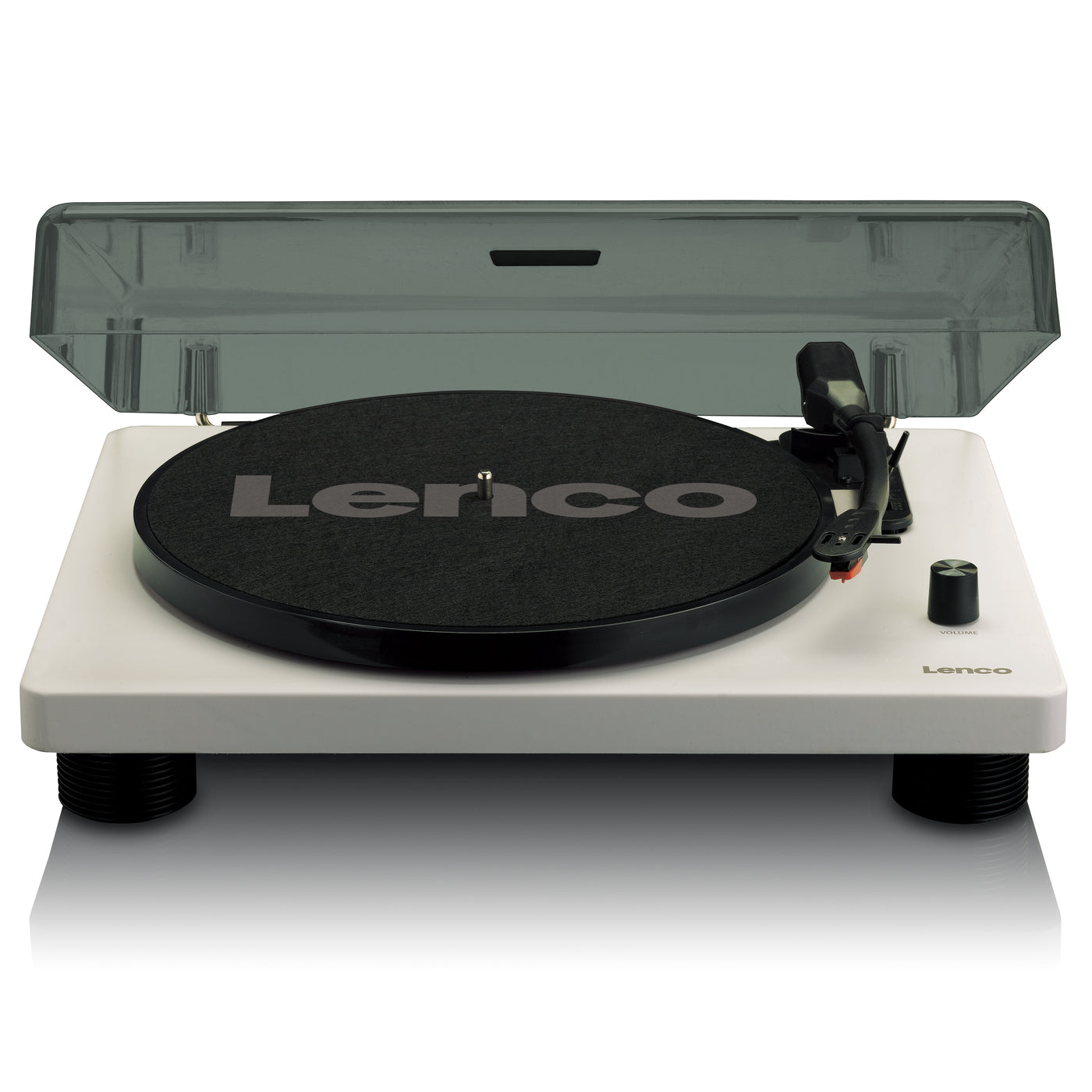 LENCO LS-50GY - Gramofon z wbudowanymi głośnikami Kodowanie USB - Szary