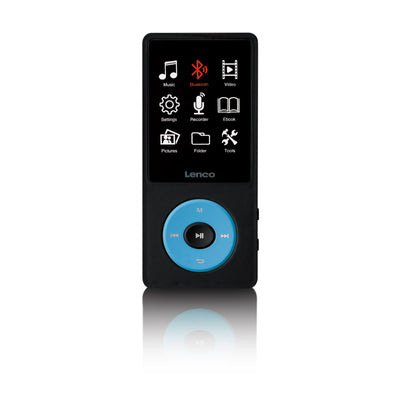 LENCO Xemio-860BU - Odtwarzacz MP3/MP4 z Bluetooth® i pamięcią wewnętrzną 8GB - Niebieski