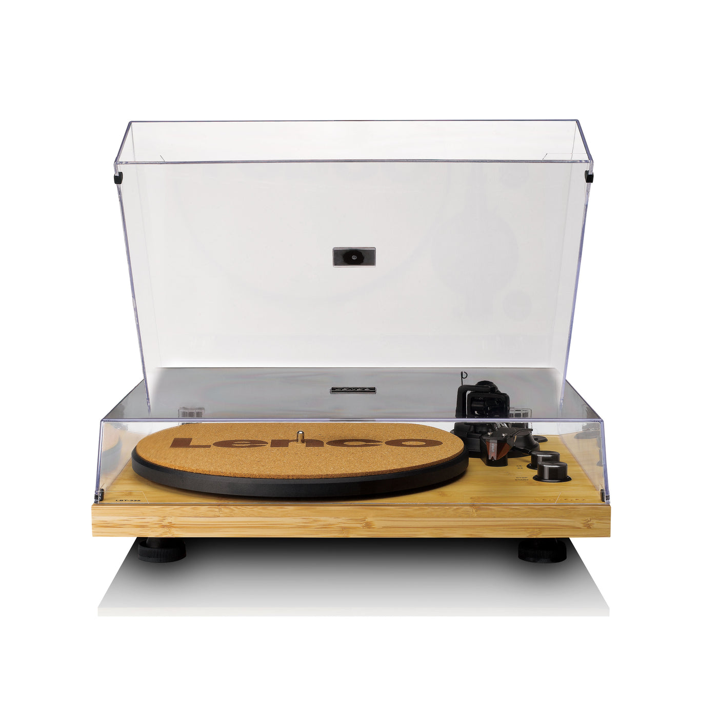 LENCO LBT-335BA - Turntable with Bluetooth®, bamboo housing, and Ortofon 2M Red cartridge