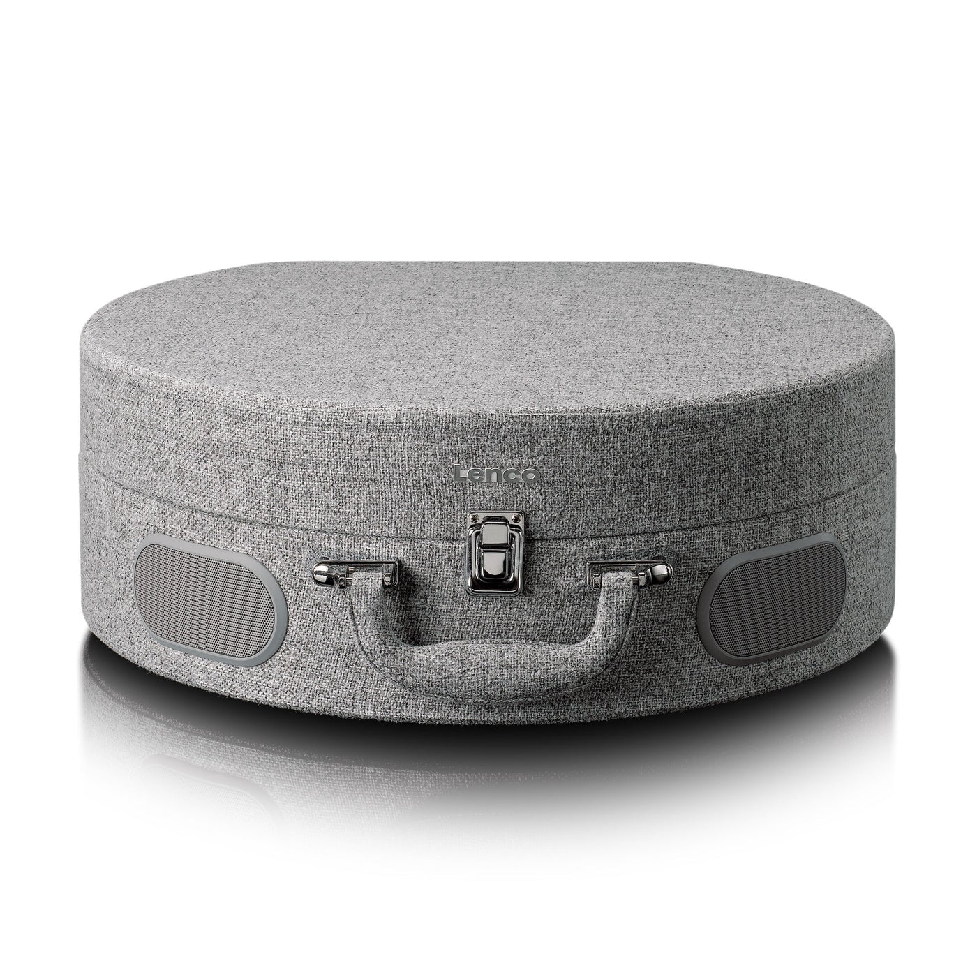 LENCO LS-66GY – Wooden Retro Turntable with Built-In Speakers, Bluetooth®, and AT3600L Cartridge – Grey