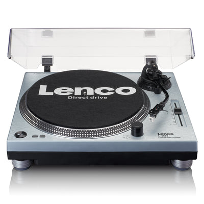 LENCO L-3809ME - Direct drive turntable with USB / PC Encoding - Metallic blue