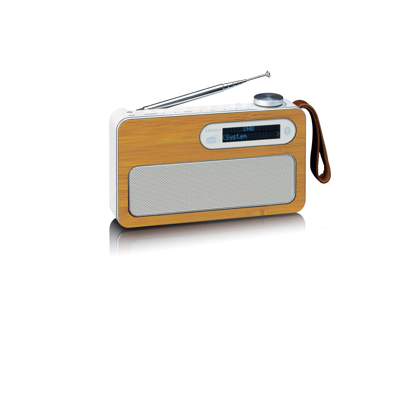 LENCO PDR-040EF - Przenośne radio DAB+ z Bluetooth® - Ekologiczne - Bambus