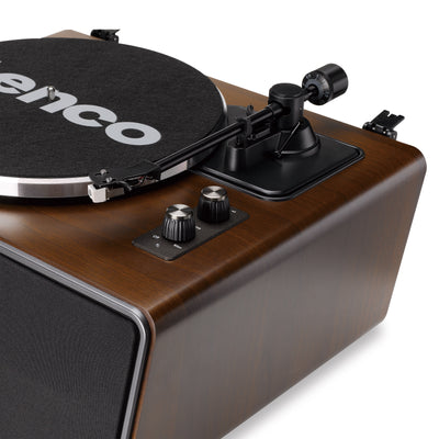 LENCO LS-470WA - Turntable with built-in speakers and Bluetooth® - Walnut