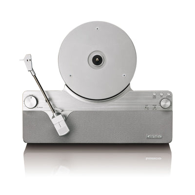 LENCO LSA-071SI – Fully Automatic Vertical Turntable with Built-in Speakers and Bluetooth® – Silver