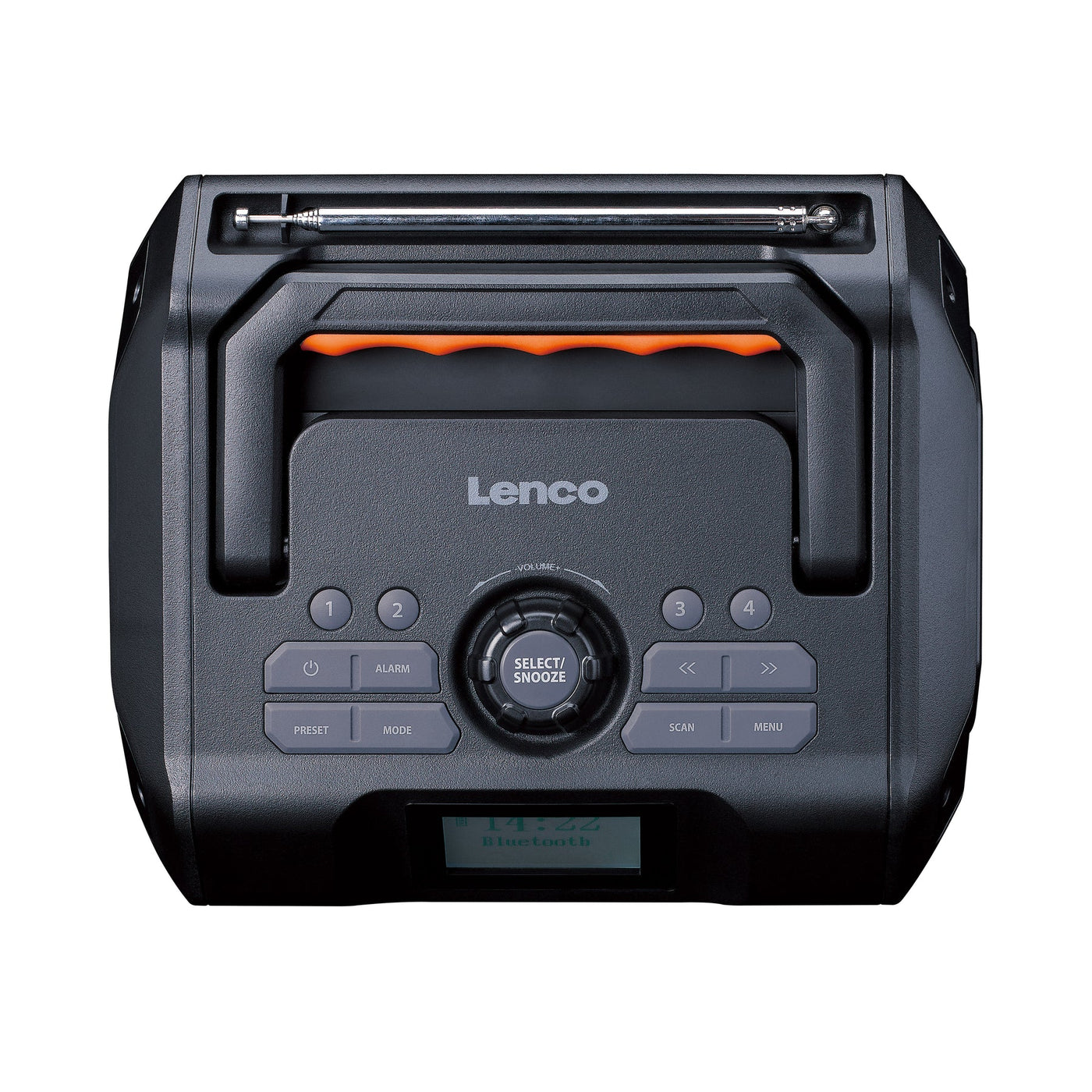 LENCO ODR-160GY – Powerful Portable Outdoor DAB+/FM Radio with Bluetooth® – IPX5 Water-Resistant – Grey