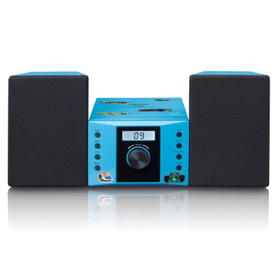 LENCO MC-013BU - Stereo system with FM radio and CD player - Blue