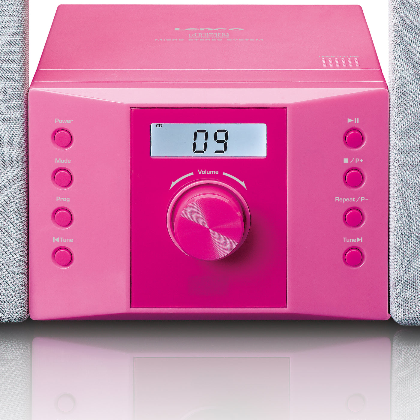 LENCO MC-013PK - Stereo system with FM radio and CD player - Pink