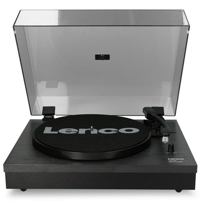 LENCO LS-300BK - Turntable with Bluetooth® and two separate speakers, black