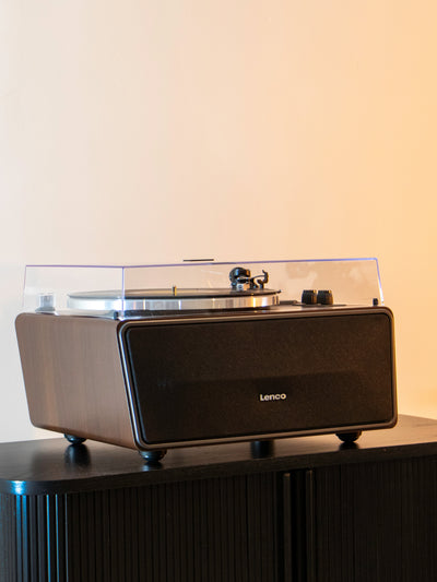 LENCO LS-470WA - Gramofon z wbudowanymi głośnikami i Bluetooth® - Orzech