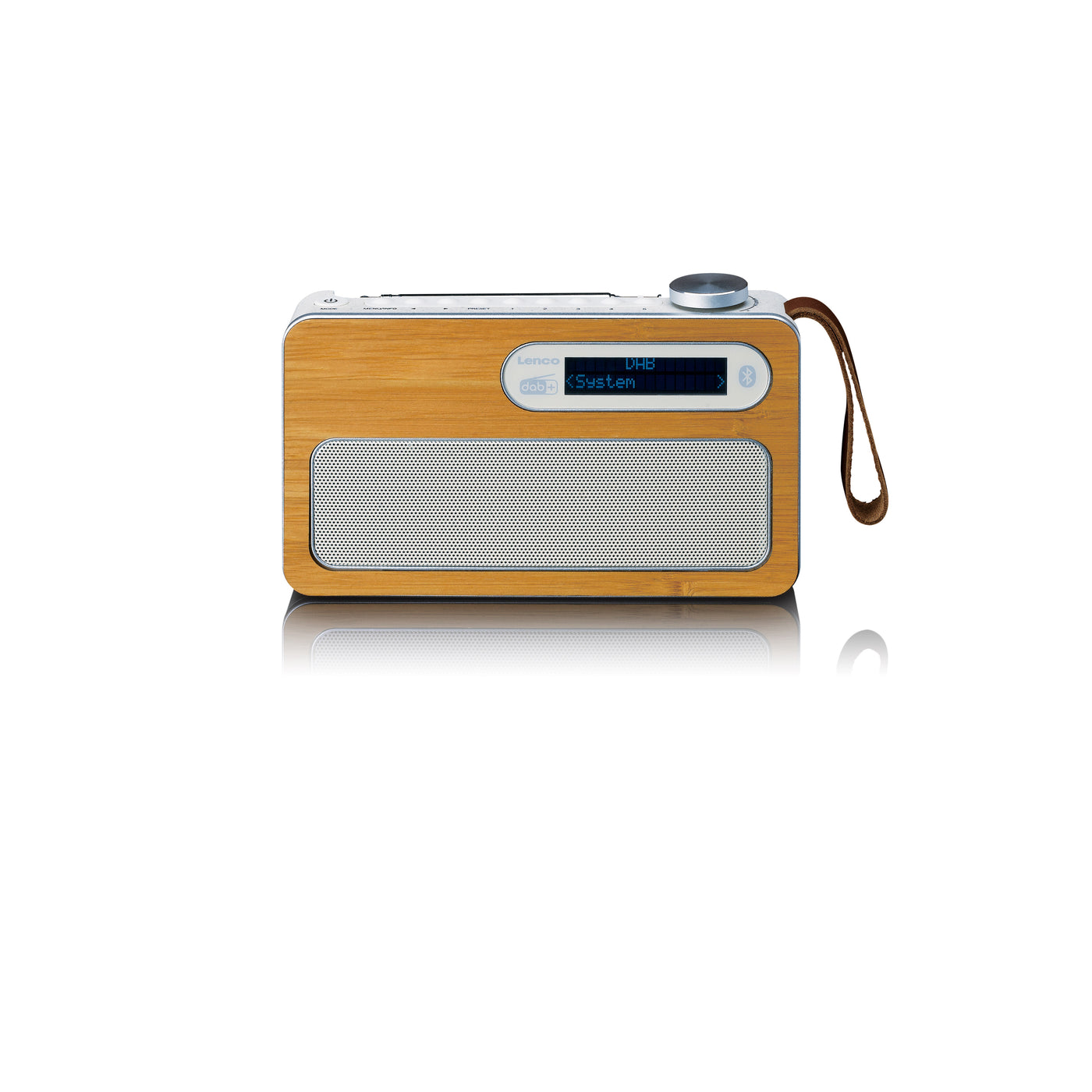 LENCO PDR-040EF - Portable DAB+ radio with Bluetooth® - Eco friendly - Bamboo