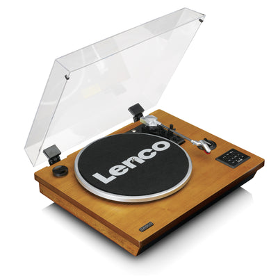 LENCO LS-55WA - Turntable with Bluetooth®, USB MP3 encoder, speakers - Wood