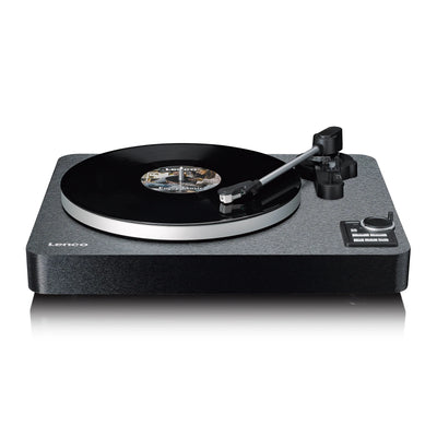 LENCO LBTA-165BK – Fully Automatic Turntable with Bluetooth® Streaming and Built-In Preamp – Metal Platter and Tonearm – Black