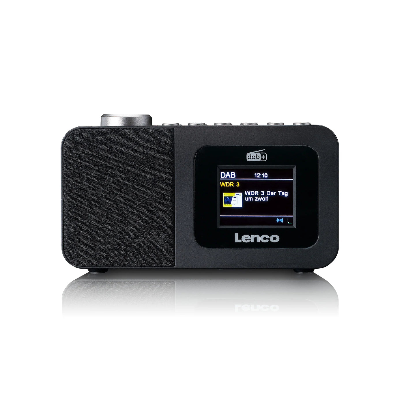 LENCO CR-625BK – DAB+/FM Clock Radio with Color Display, Sleep Timer, and Dual Alarm Function – Black