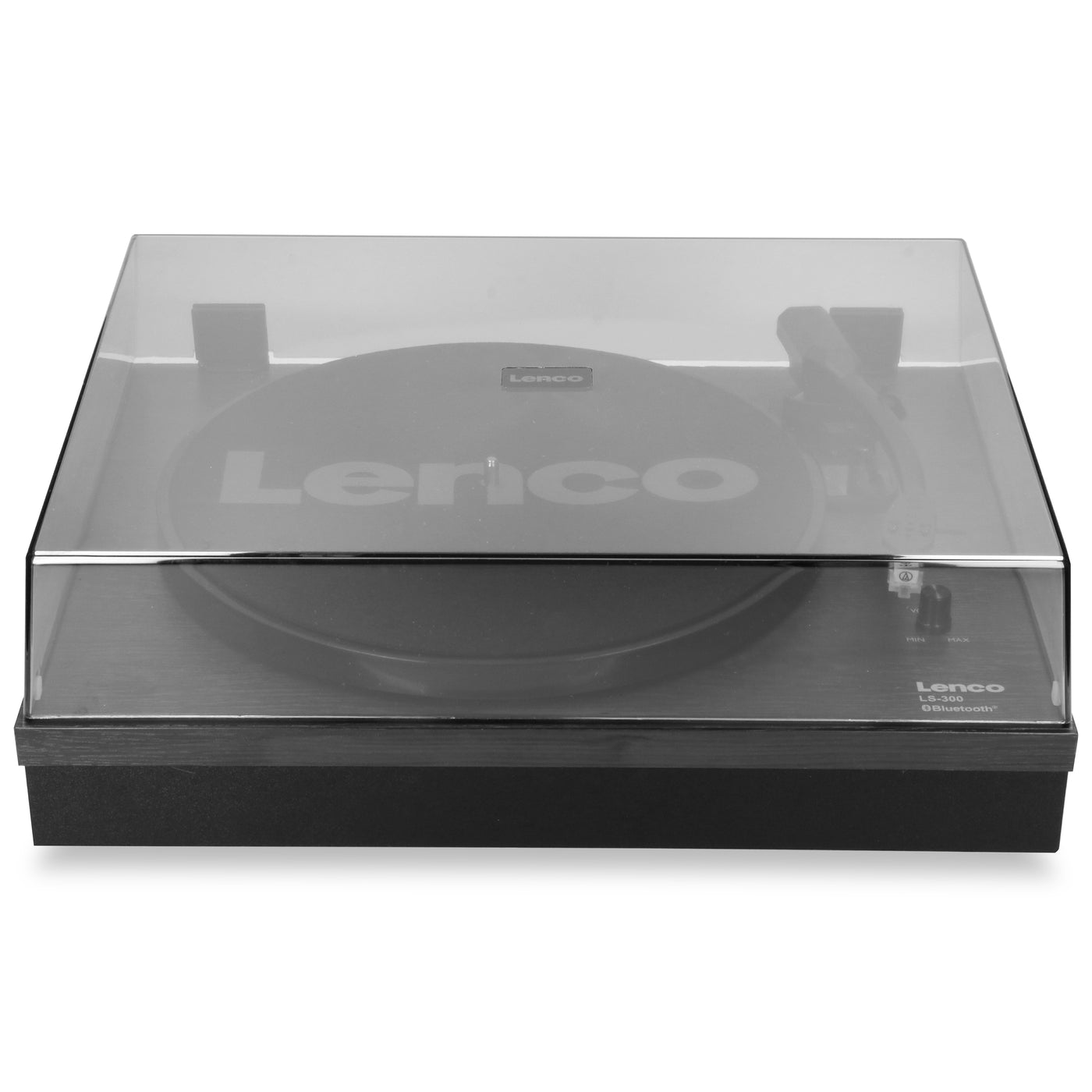 LENCO LS-300BK - Gramofon z Bluetooth® i dwoma osobnymi głośnikami, czarny