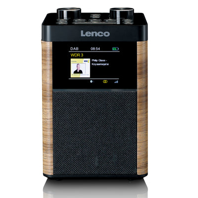 LENCO PDR-060WD - Przenośne radio DAB+/FM Bluetooth, głośnik 10W, bateria 14H - czarne.