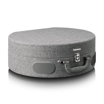 LENCO LS-66GY – Wooden Retro Turntable with Built-In Speakers, Bluetooth®, and AT3600L Cartridge – Grey