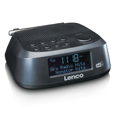 LENCO CR-605BK - Alarm clock with DAB+ and FM - Black