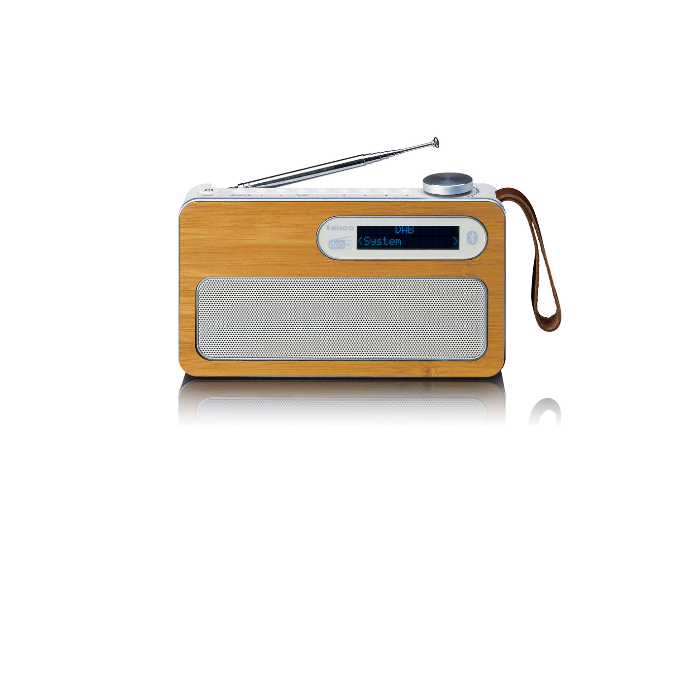 LENCO PDR-040EF - Portable DAB+ radio with Bluetooth® - Eco friendly - Bamboo