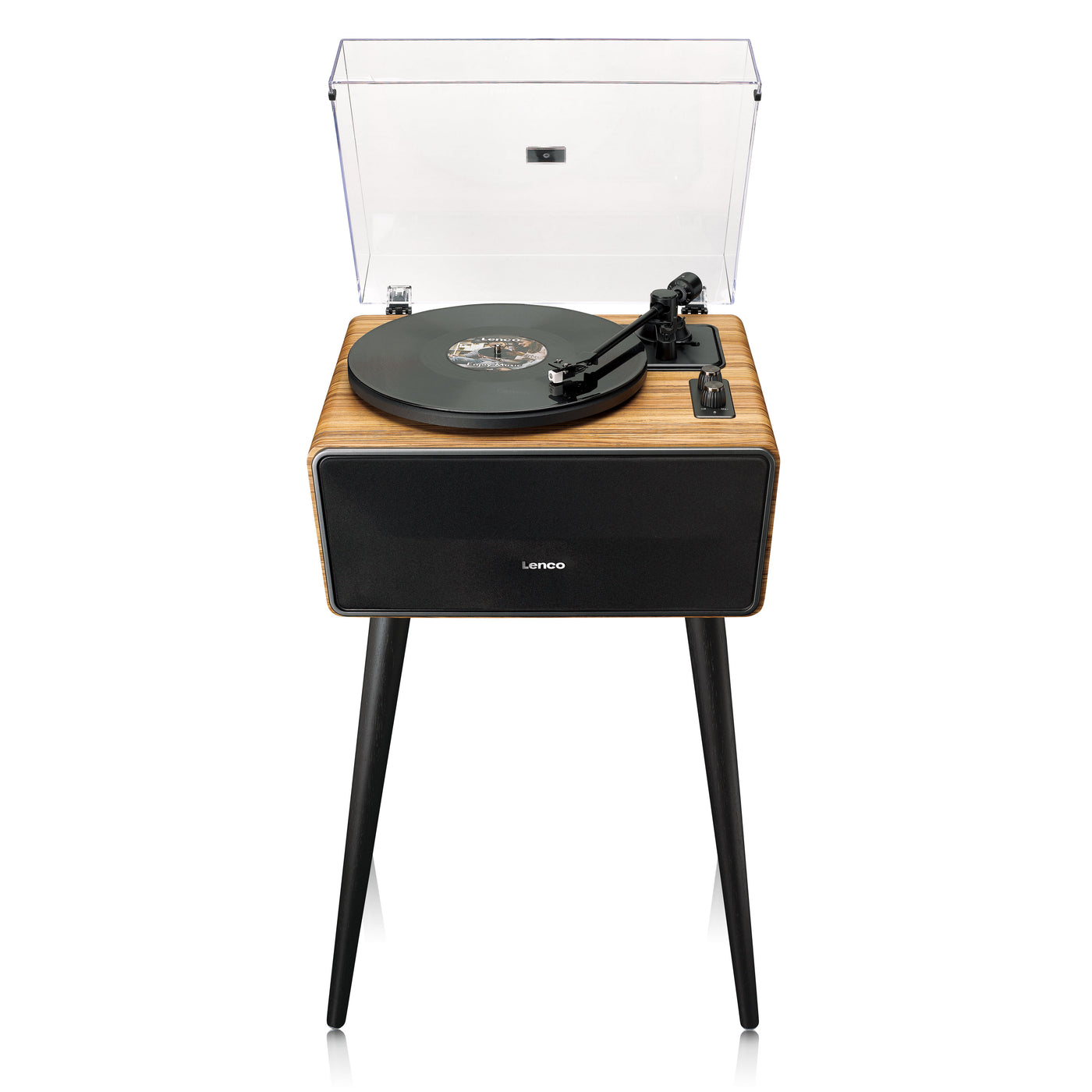 LENCO LS-570OK - Record player with built-in speakers and Bluetooth® - Record player on legs - Oakwood