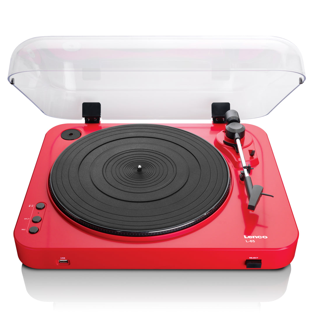 LENCO L-85 Red - Turntable with USB direct encoding - Red – Lenco