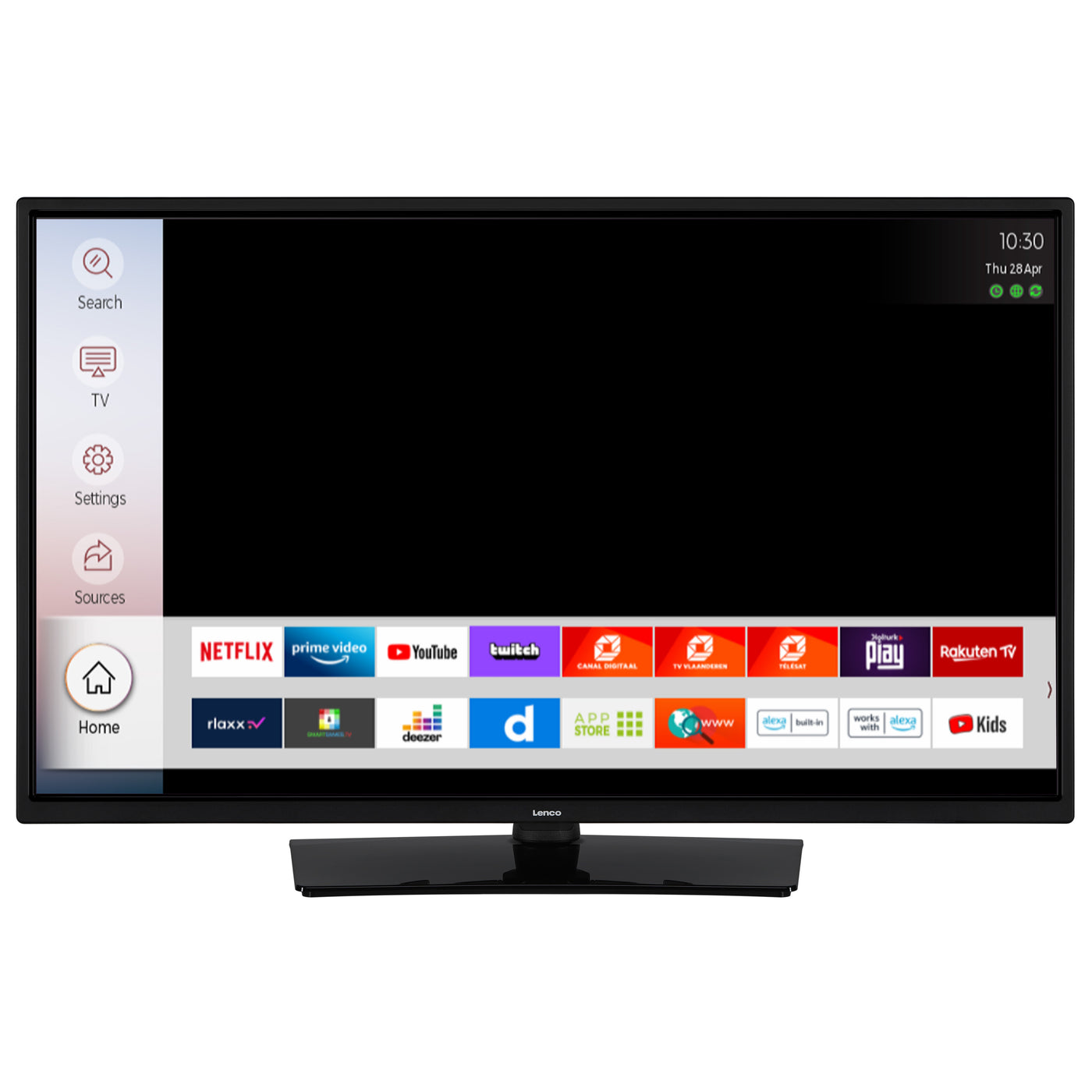 LENCO DVL-3273BK - Telewizor Smart TV 32" z wbudowanym odtwarzaczem DVD, czarny