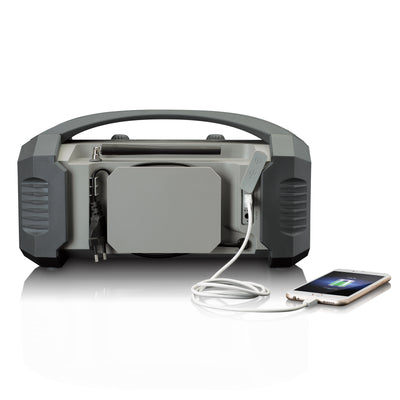 LENCO ODR-150GY - Radio terenowe DAB+/FM z Bluetooth®, odporność na wodę i kurz IP54 - Szary